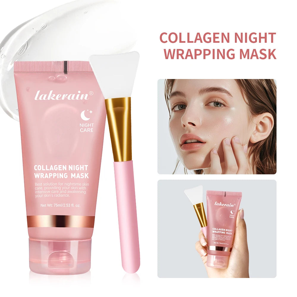 Night Wrapping Mask + Collagen Jelly Cream Set – Deep Hydration, Firming & Glow