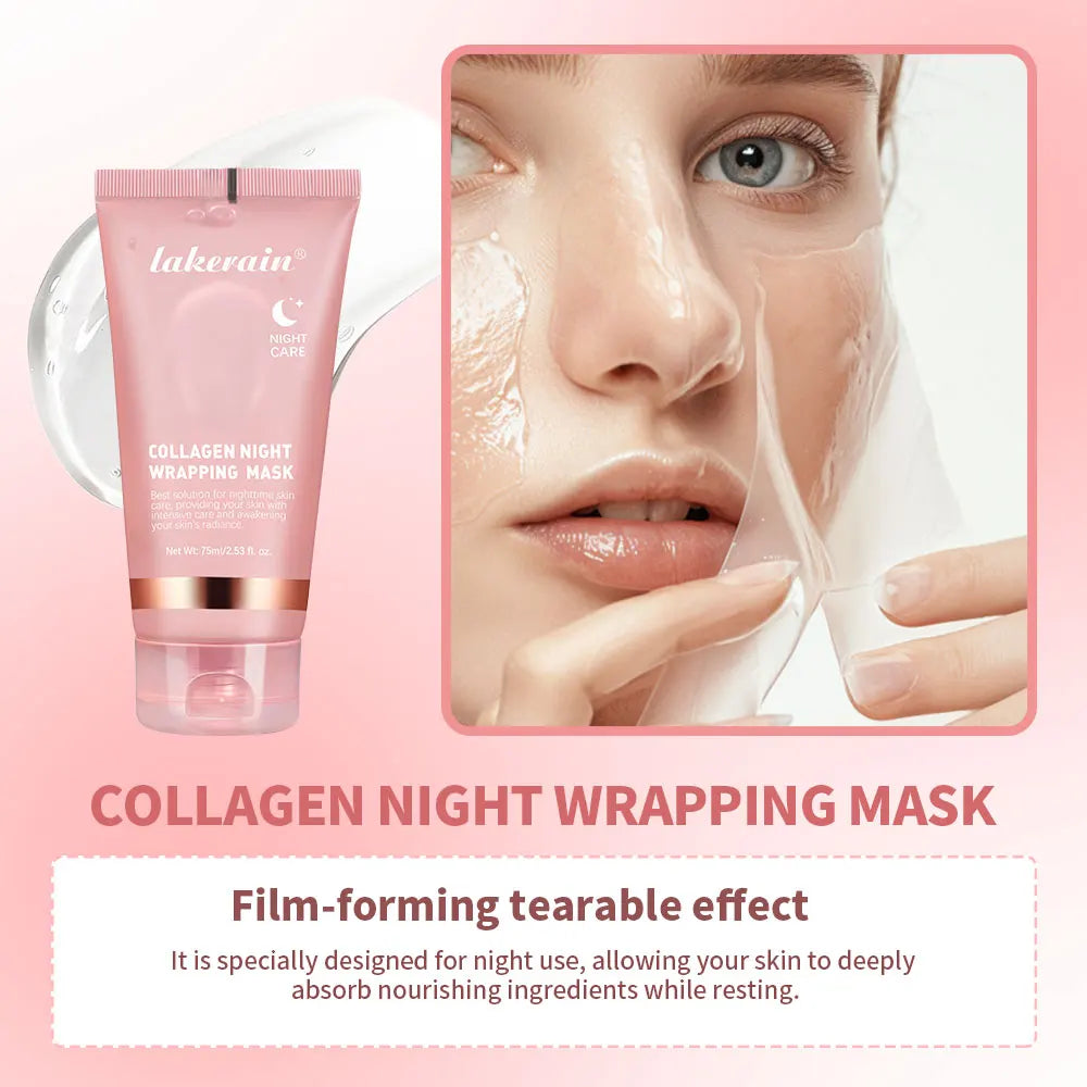 Night Wrapping Mask + Collagen Jelly Cream Set – Deep Hydration, Firming & Glow